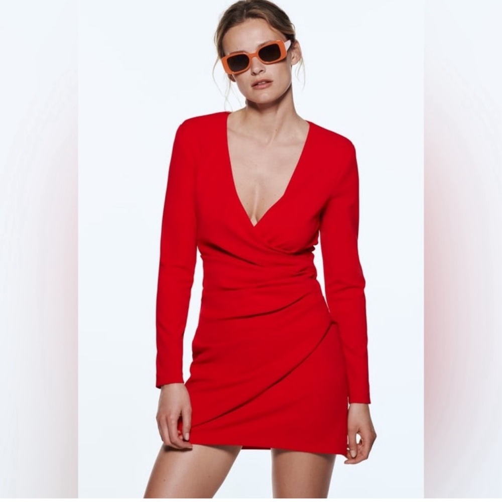 Zara Draped mini dress